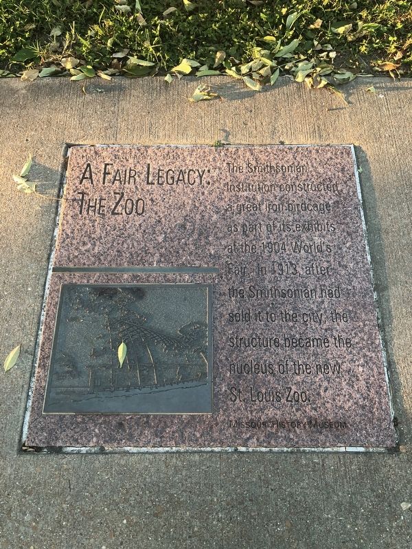 A Fair Legacy: The Zoo Marker. Click for full size. A Fair Legacy: The Zoo Marker image. Click for full size.