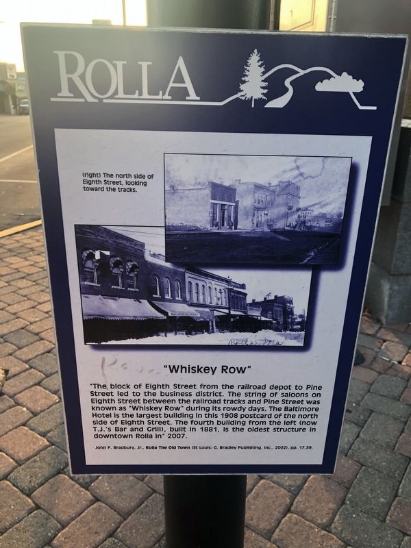 "Whiskey Row" Marker image. Click for full size.