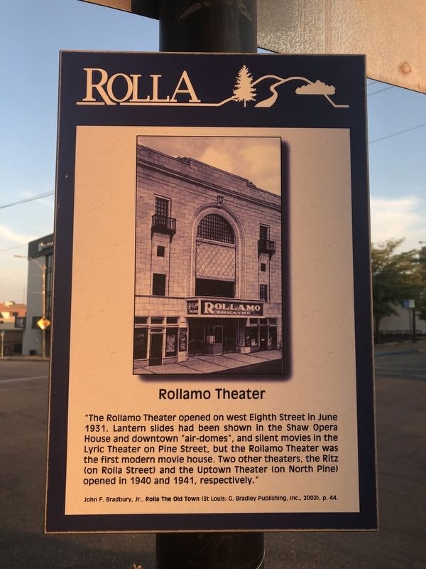 Rollamo Theater Marker image. Click for full size.