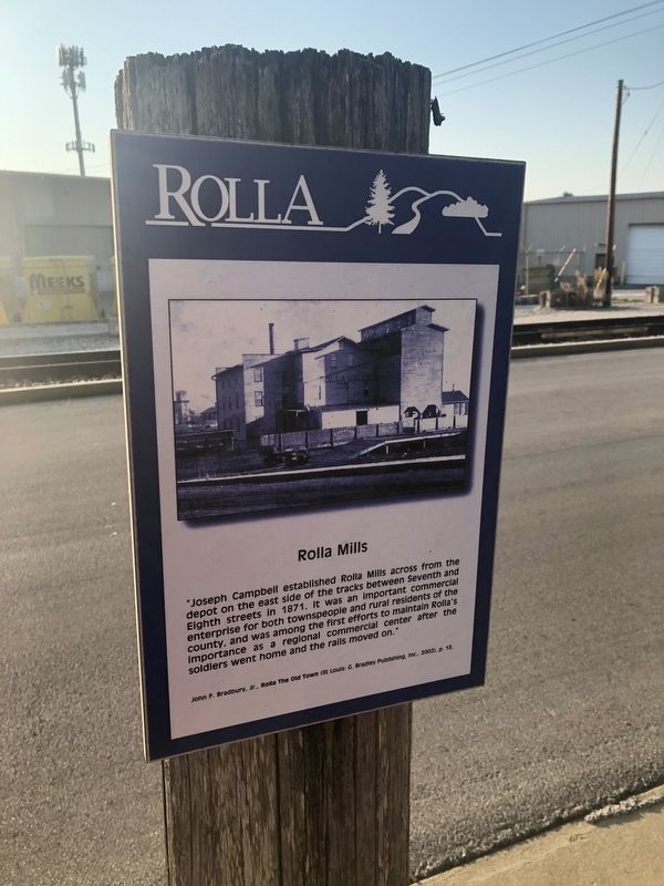Rolla Mills Marker image. Click for full size.