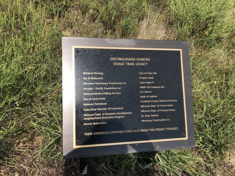 Donor plaque nearby image. Click for full size.