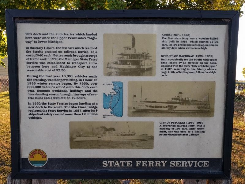 State Ferry Service Marker image. Click for full size.