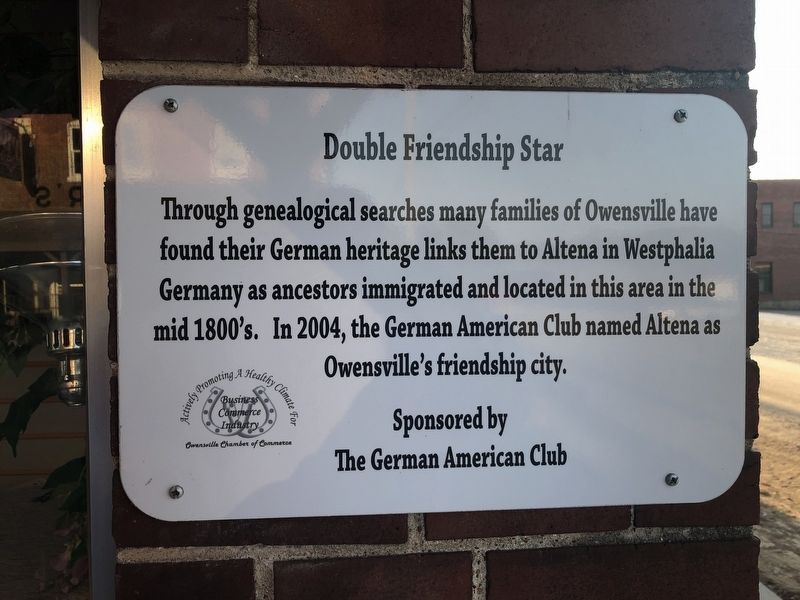 Double Friendship Star Marker image. Click for full size.