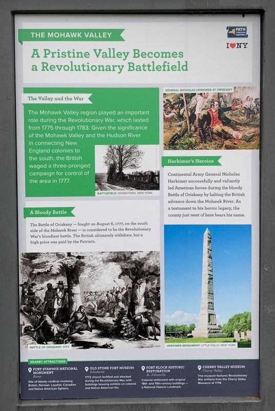 The Mohawk Valley Marker image. Click for full size.