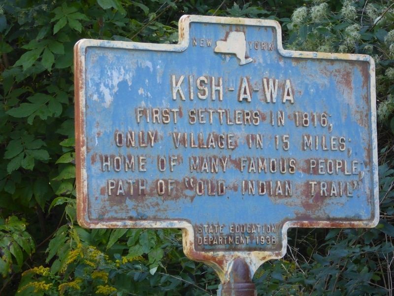 Kish-A-Wa Marker. Click for full size. Kish-A-Wa Marker image. Click for full size.