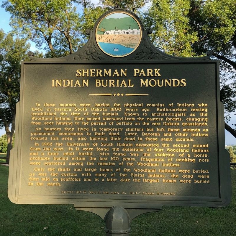 Indian Burial Mounds Marker image. Click for full size.