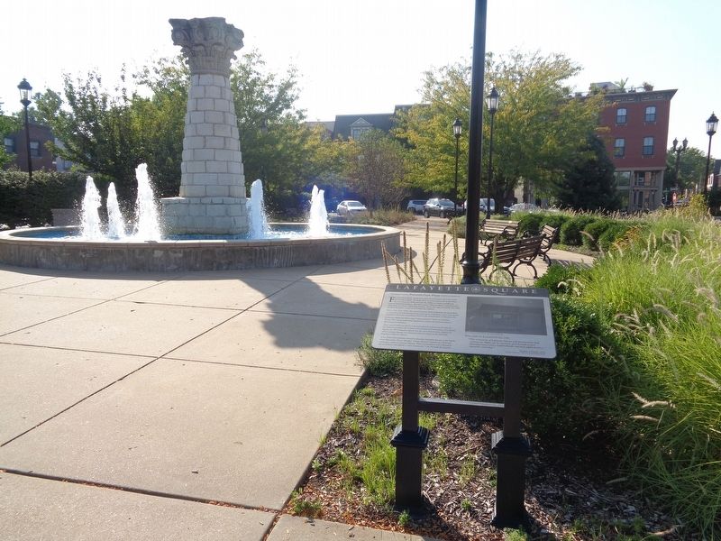 Lafayette Square Marker. Click for full size. Lafayette Square Marker image. Click for full size.