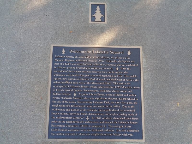Welcome to Lafayette Square! Marker image. Click for full size.
