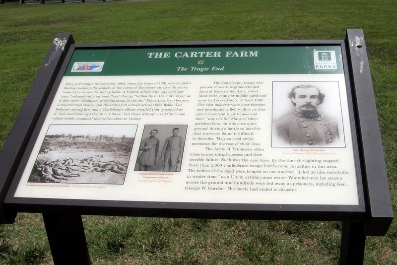 The Carter Farm Marker image. Click for full size.