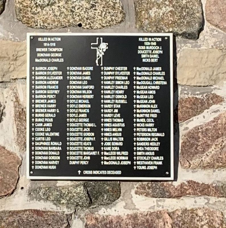 Ingonish War Memorial. Click for full size. Ingonish War Memorial image. Click for full size.