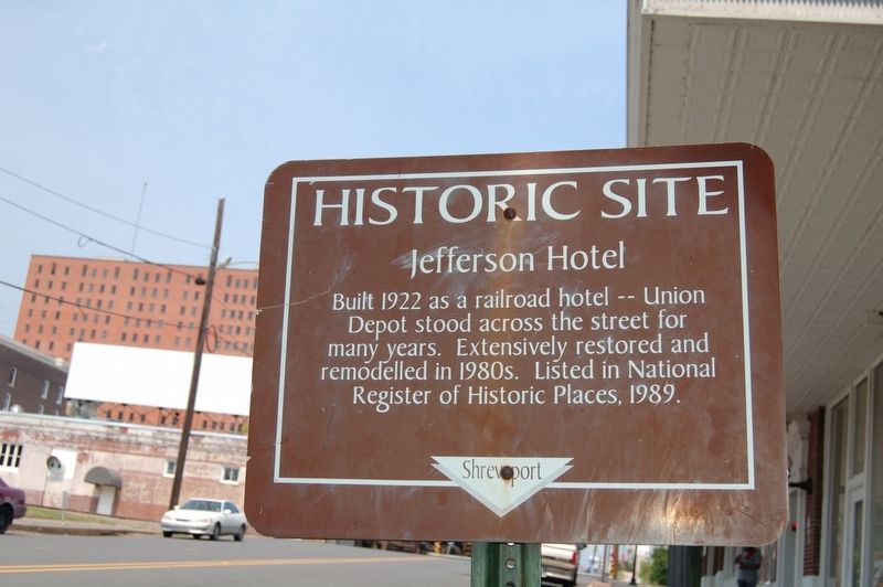 Jefferson Hotel Marker image. Click for full size.