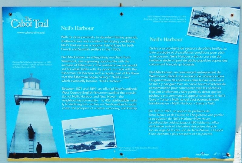 Neil's Harbor Marker image. Click for full size.