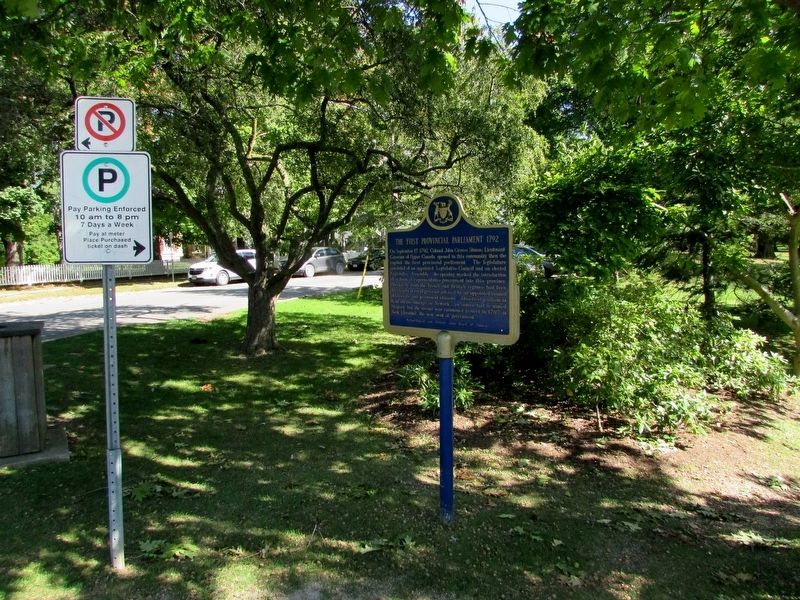 Marker in Simcoe Park image. Click for full size.