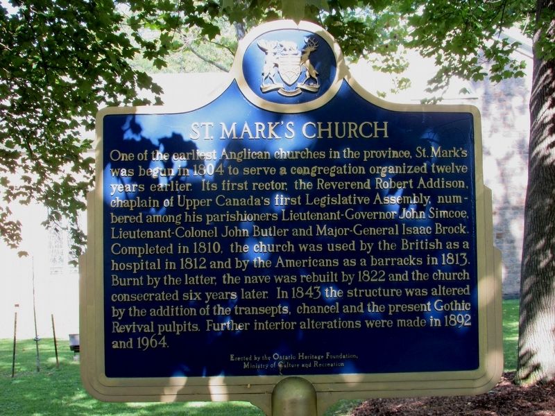 St. Marks Church Marker image. Click for full size.