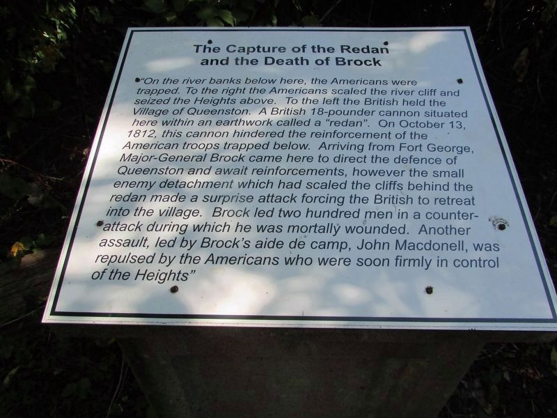 The Capture of the Redan and the Death of Brock Marker image. Click for full size.