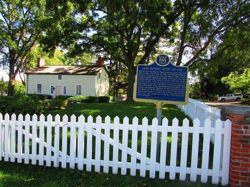 Laura Ingersoll Secord Marker in New Location image. Click for full size.