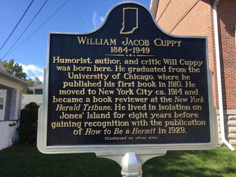 William Jacob Cuppy Marker image. Click for full size.