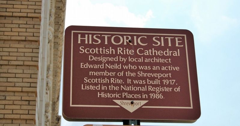 Scottish Rite Cathedral Marker image. Click for full size.