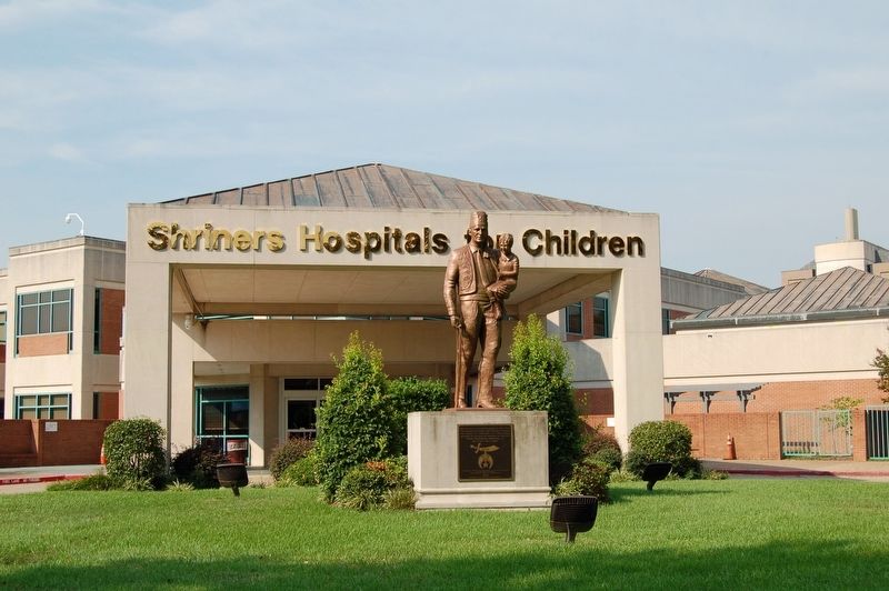 First Shriners Hospital Marker image. Click for full size.