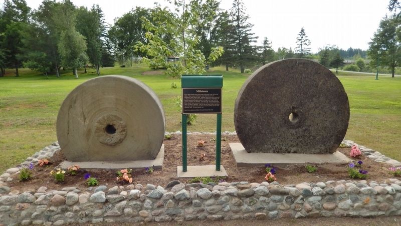 Millstones Marker (<i>wide view</i>) image. Click for full size.