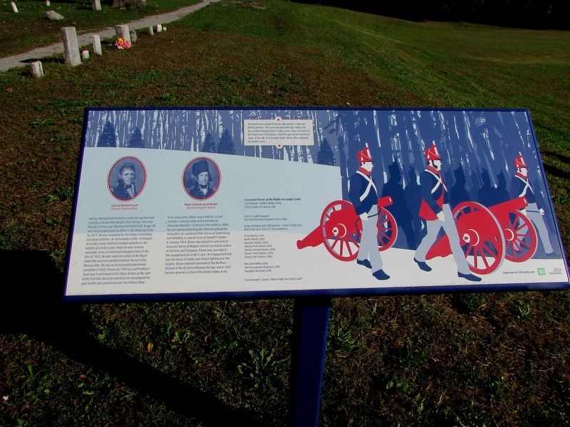 The Americans Capture the British Guns Marker image. Click for full size.