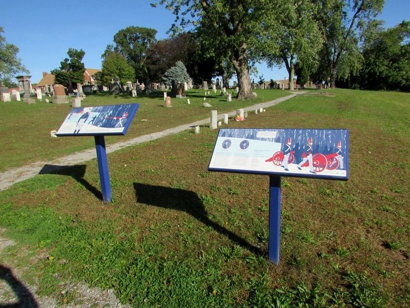 Markers in Drummond Hill Cemetery image. Click for full size.