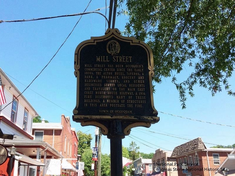 Mill Street Marker (Text Side) image. Click for full size.