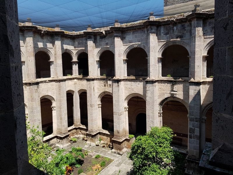 The interior courtyard of the Convent of Saint Augustine of Yuriria image. Click for full size.