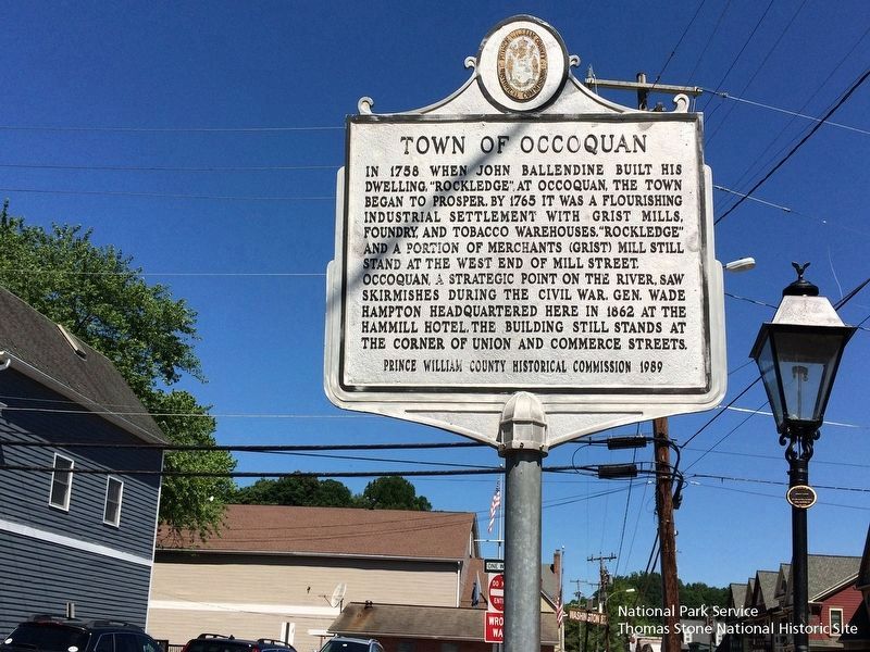 Town of Occoquan Marker image. Click for full size.