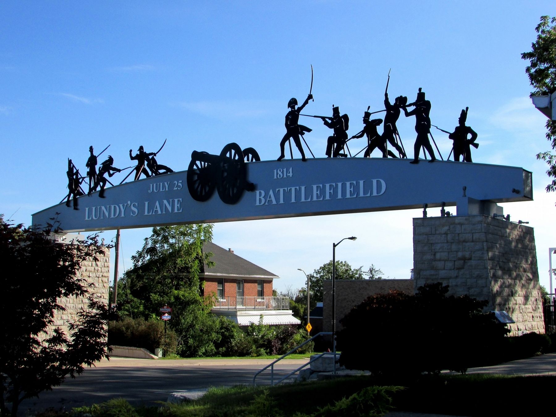 Lundys Lane Battlefield Gateway image. Click for full size.