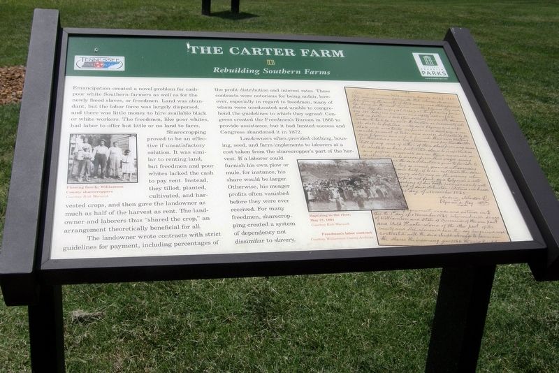 The Carter Farm Marker. Click for full size. The Carter Farm Marker image. Click for full size.