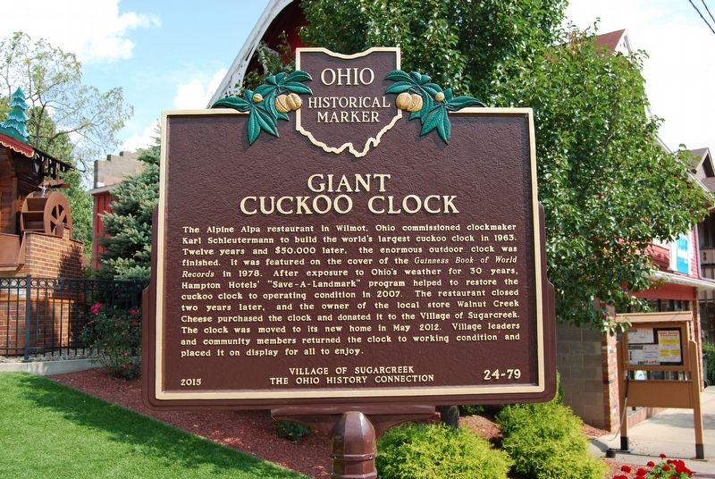 Giant Cuckoo Clock Marker image. Click for full size.