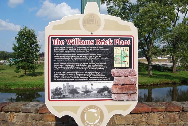 The Williams Brick Plant Marker image. Click for full size.