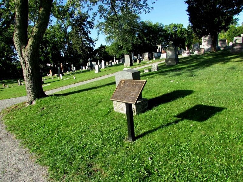 Marker in Drummond Hill Cemetery image. Click for full size.