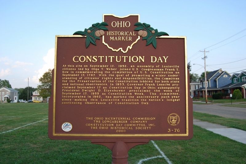 Constitution Day Marker image. Click for full size.