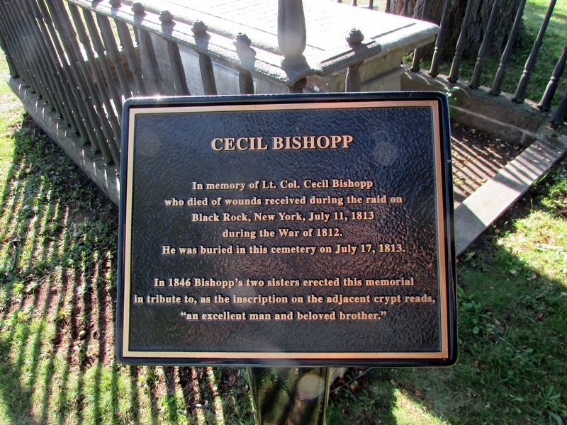 Cecil Bishopp Marker image. Click for full size.