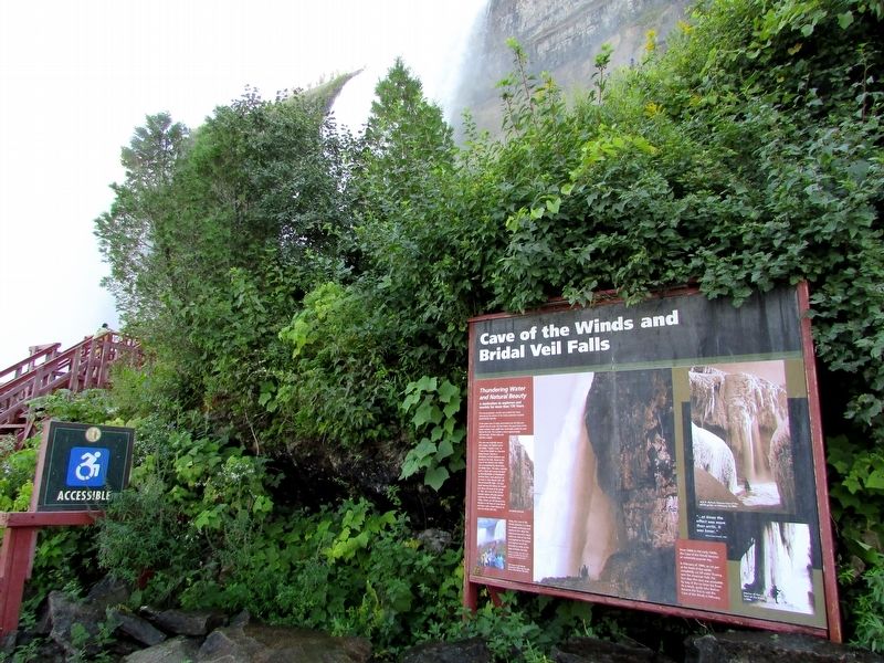 Cave of the Winds and Bridal Veil Falls Marker image. Click for full size.