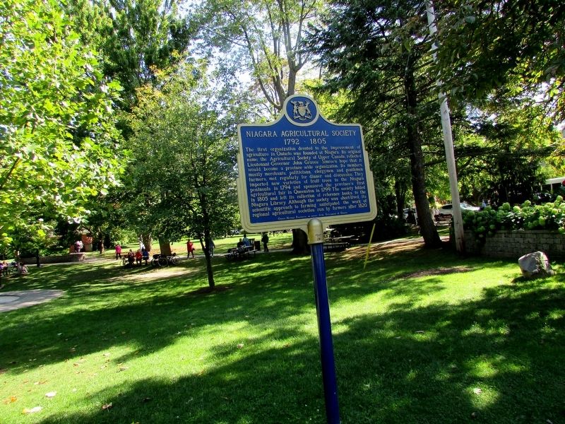 Niagara Agricultural Society Marker image. Click for full size.