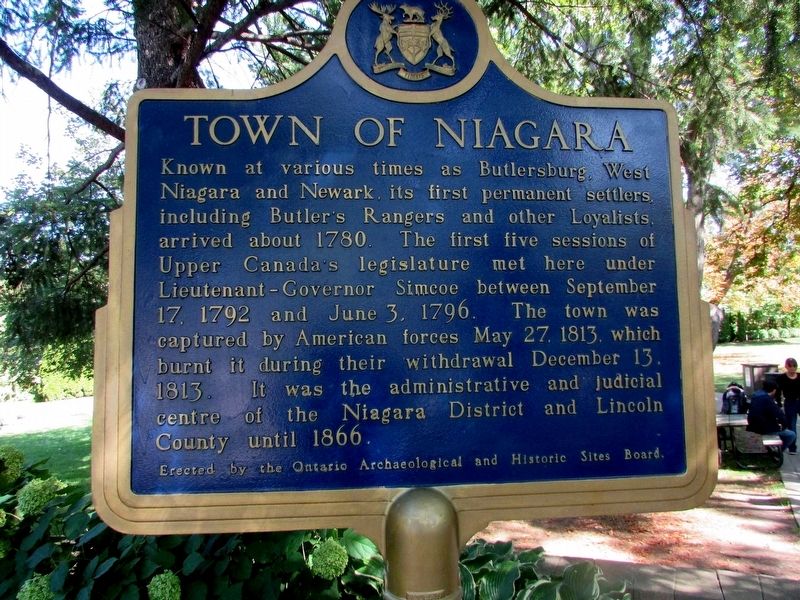 Town of Niagara Marker image. Click for full size.