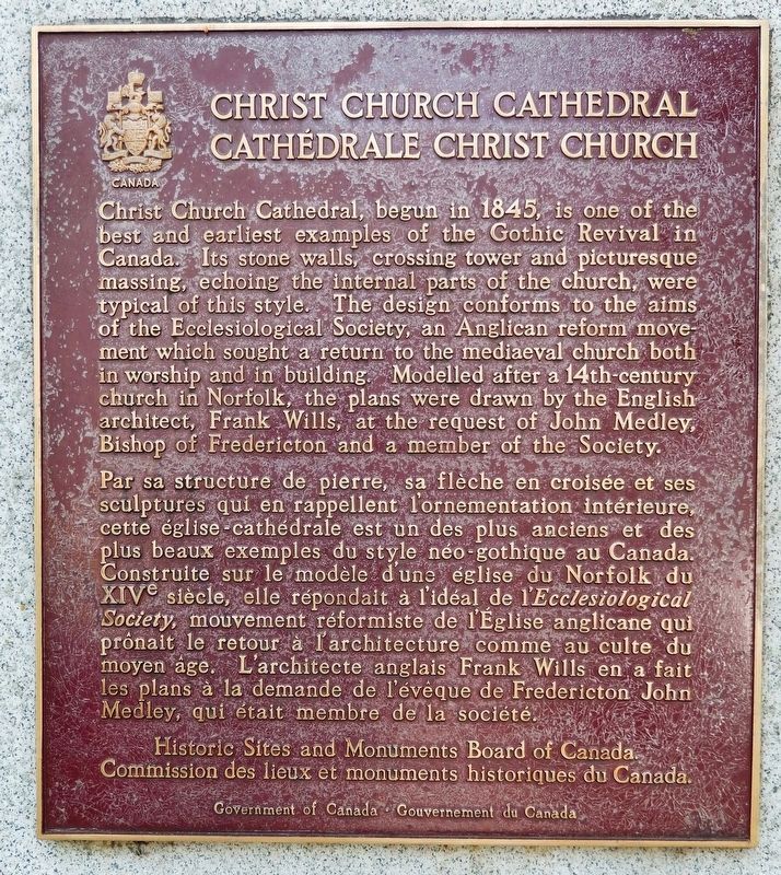 Christ Church Cathedral /<br>Cathdrale Christ Church Marker image. Click for full size.