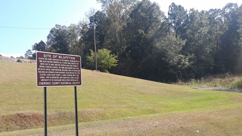 Site of Bluffton Marker image. Click for full size.