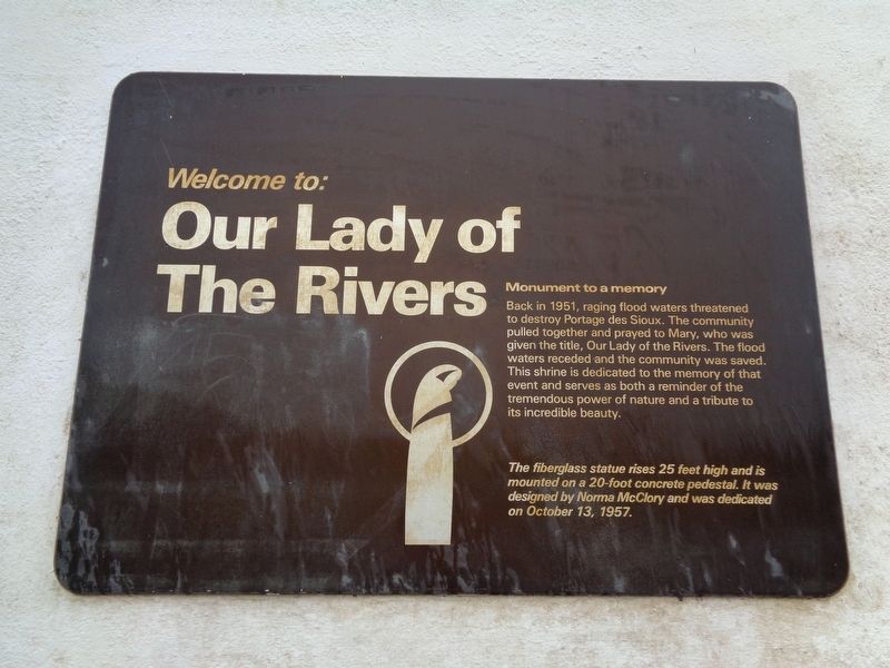 Our Lady of the Rivers Marker. Click for full size. Our Lady of the Rivers Marker image. Click for full size.
