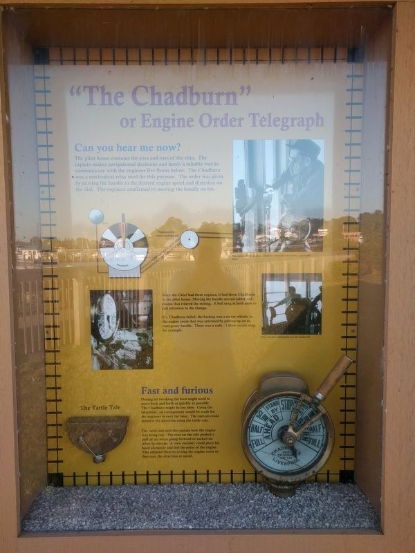 The Chief Dock Kiosk - "The Chadburn" Panel image. Click for full size.