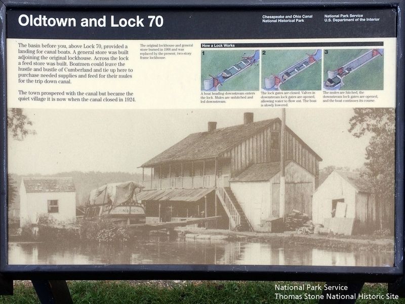 Oldtown and Lock 70 Marker image. Click for full size.