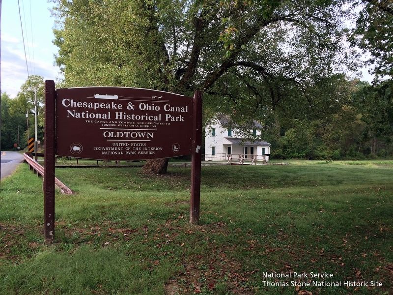 Chesapeake & Ohio Canal National Historical Park-Oldtown Entrance Sign. Click for full size. Chesapeake & Ohio Canal National Historical Park-Oldtown Entrance Sign image. Click for full size.