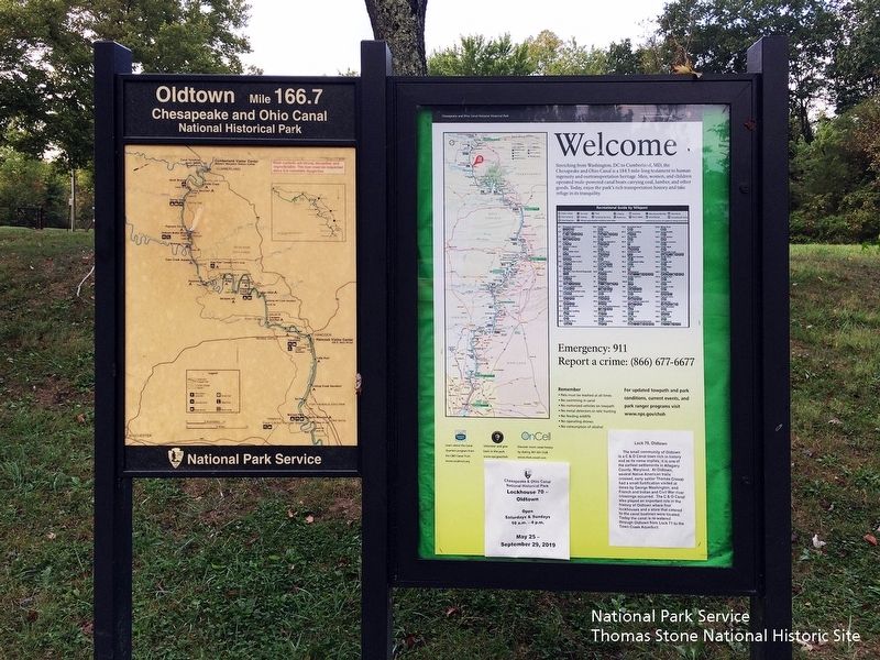Chesapeake & Ohio Canal National Historical Park's orientation signs image. Click for full size.