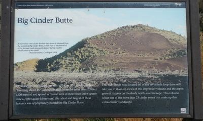 Big Cinder Butte Marker image. Click for full size.