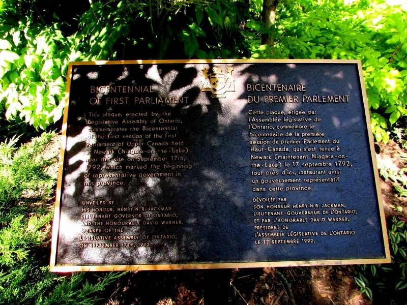 Bicentennial of First Parliament Marker image. Click for full size.