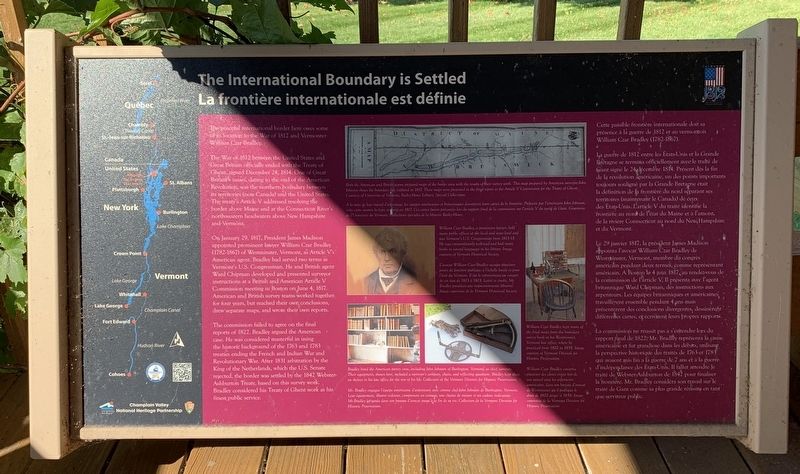 The International Boundary is Settled Marker. Click for full size. The International Boundary is Settled Marker image. Click for full size.