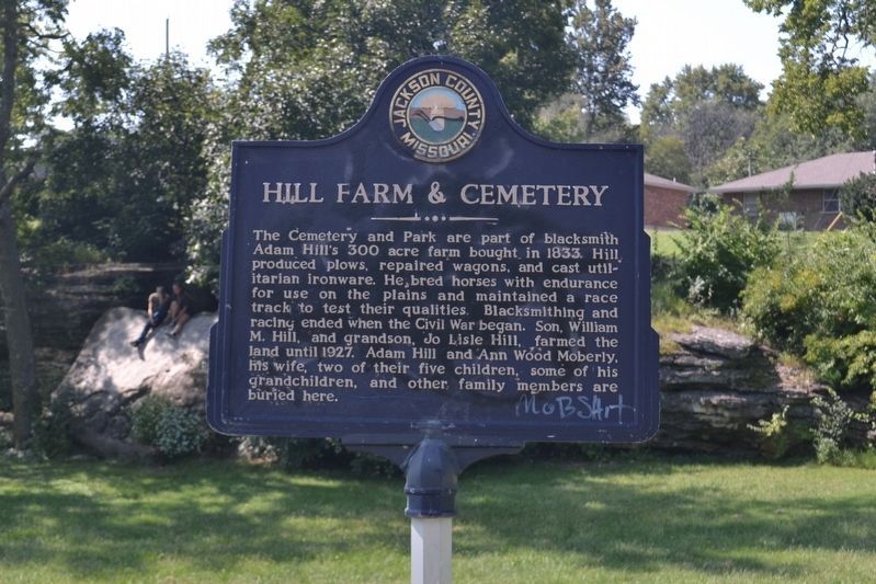 Hill Farm & Cemetery Marker image. Click for full size.